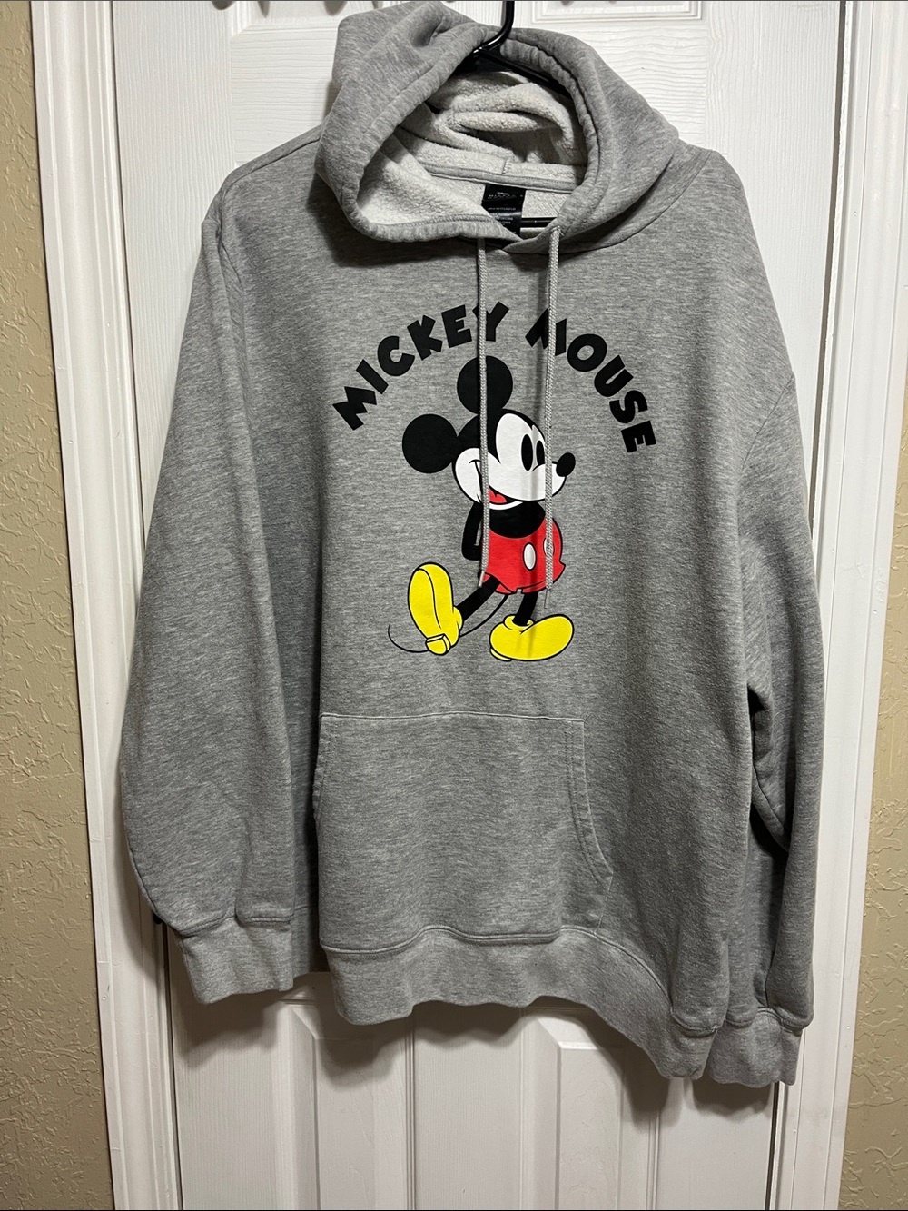Disney Gray Crewneck Sweatshirt with Mickey Graphic
